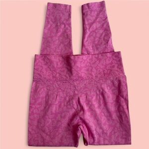 Pink Animal Print Athletic Leggings